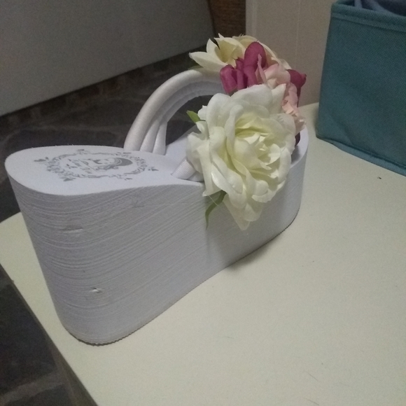 💐SUPER HIGH UNIQUE FLORAL PLATFORMS NWOB - Picture 2 of 11